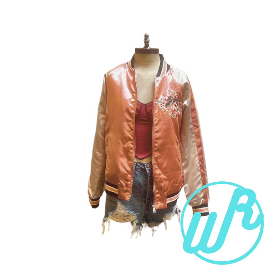 Satin Bomber Jacket