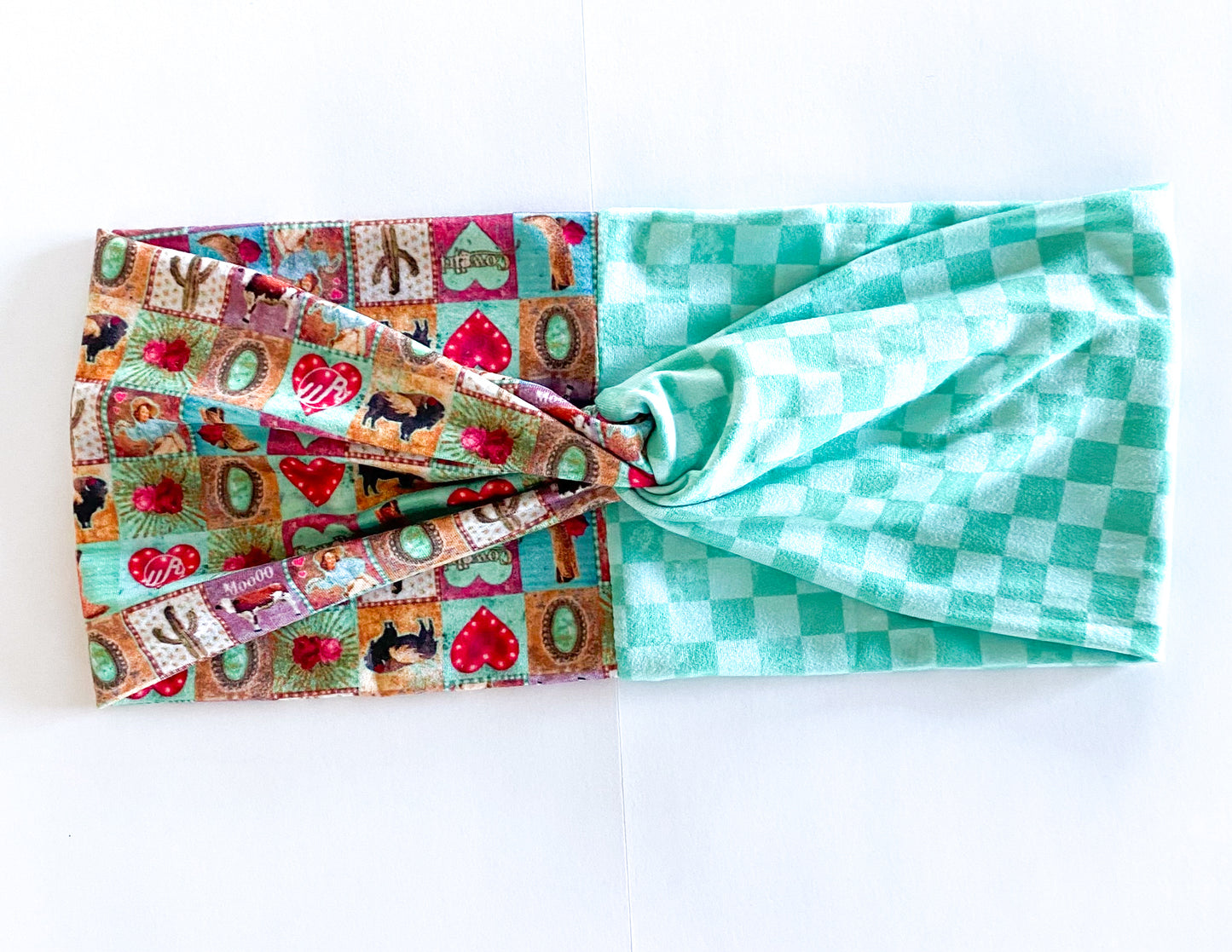 Cowgirl/Checkered Teal