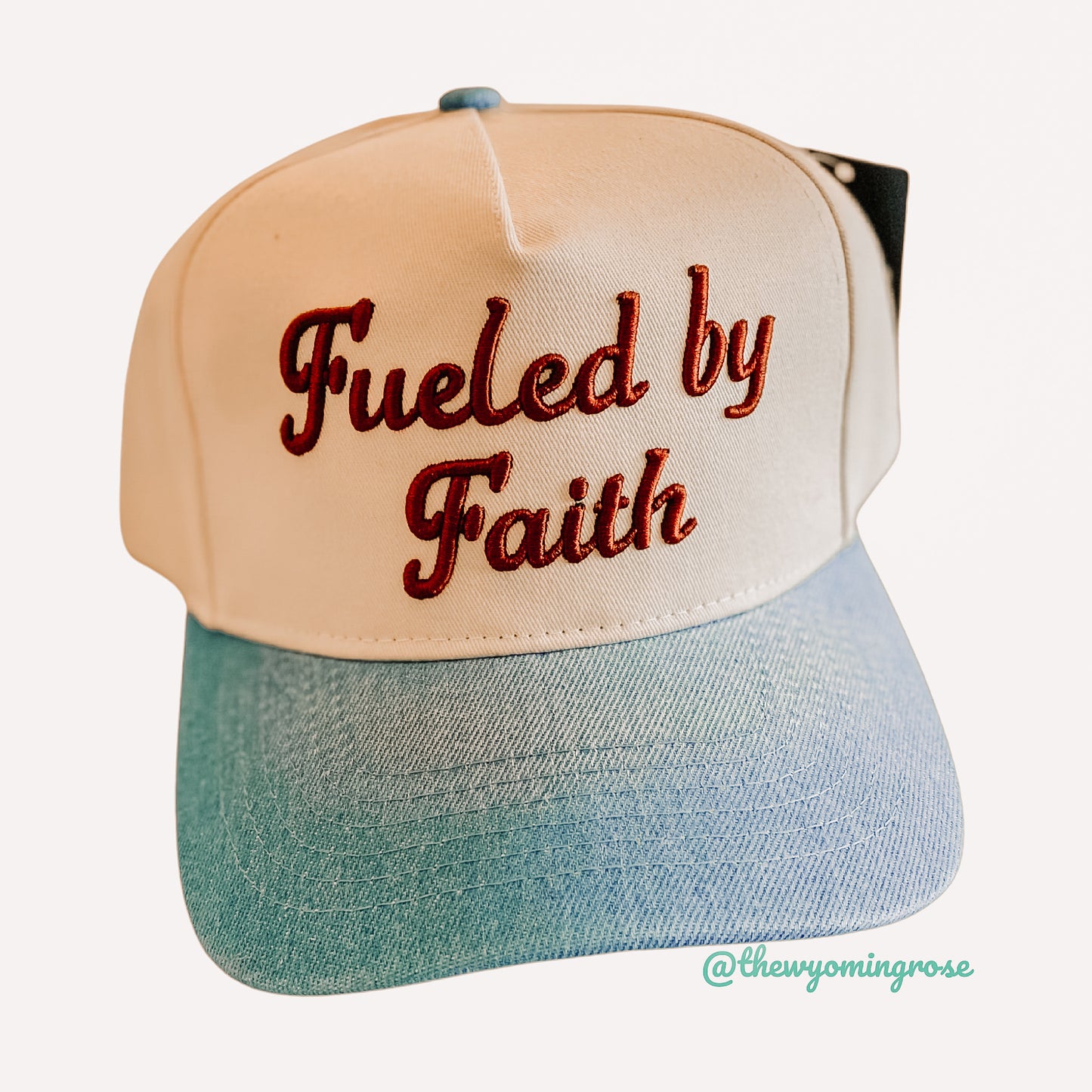 Fueled by Jesus Denim Baseball Cap