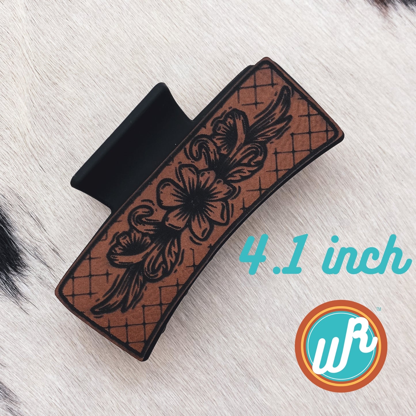 Lattice Flower 4.1" Claw Clip