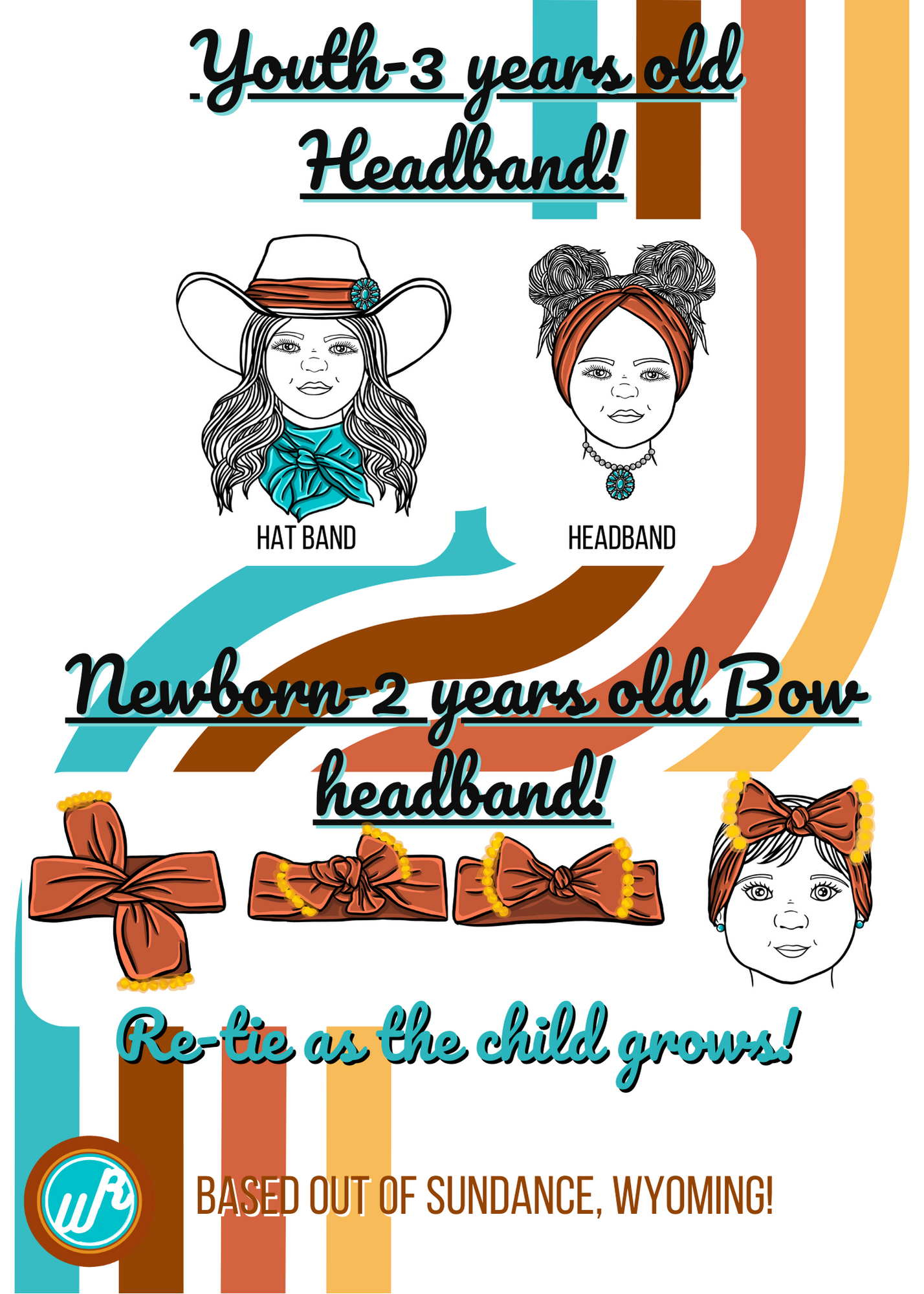 Ways to wear Wyoming Rose headband!
