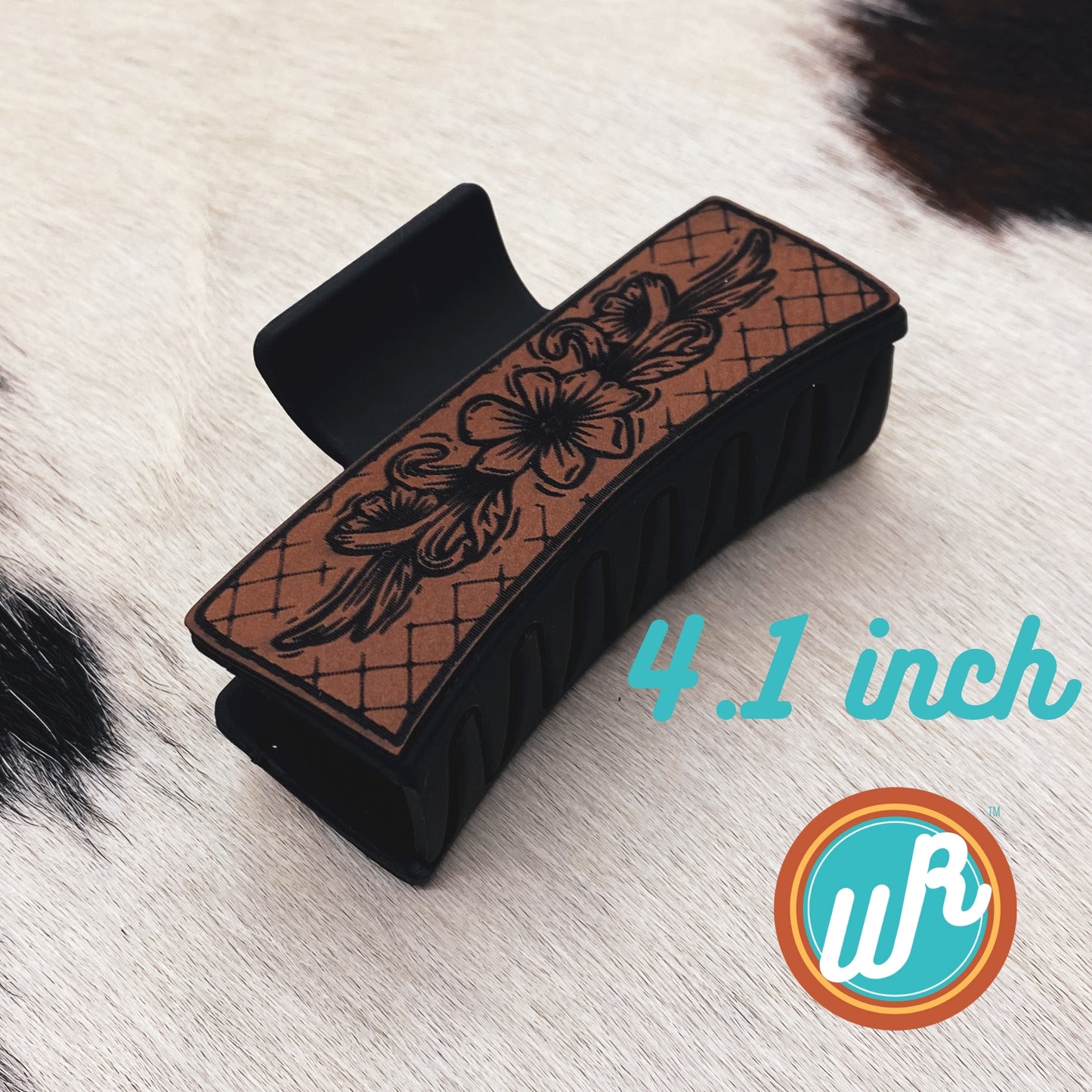 Lattice Flower 4.1" Claw Clip