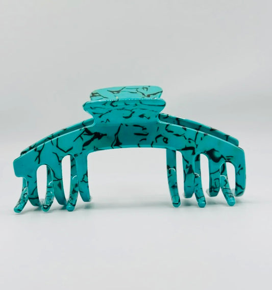TURQUOISE Baseball Cap Claw Clip