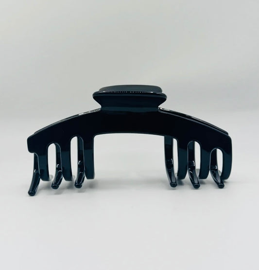 SOLID BLACK Baseball Cap Claw Clip