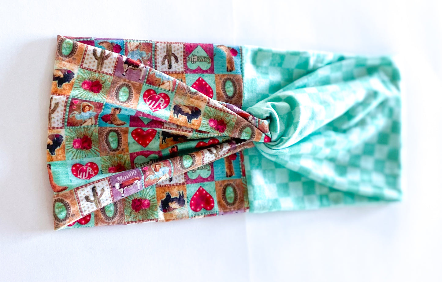 Cowgirl/Checkered Teal