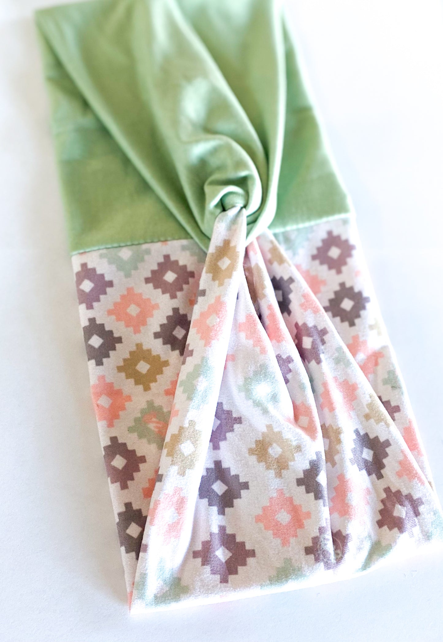 Muted Aztec/ Solid Sage