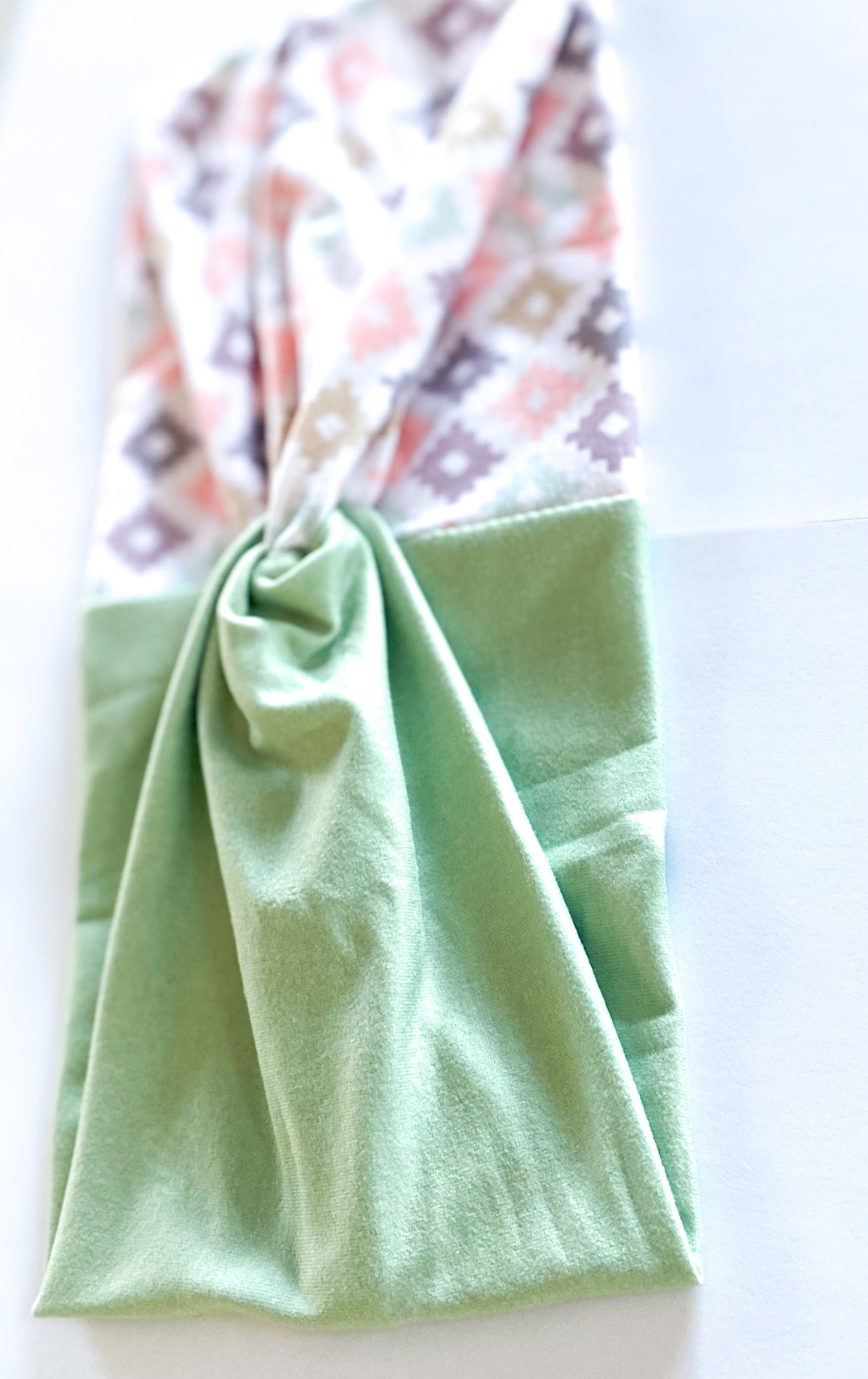 Muted Aztec/ Solid Sage