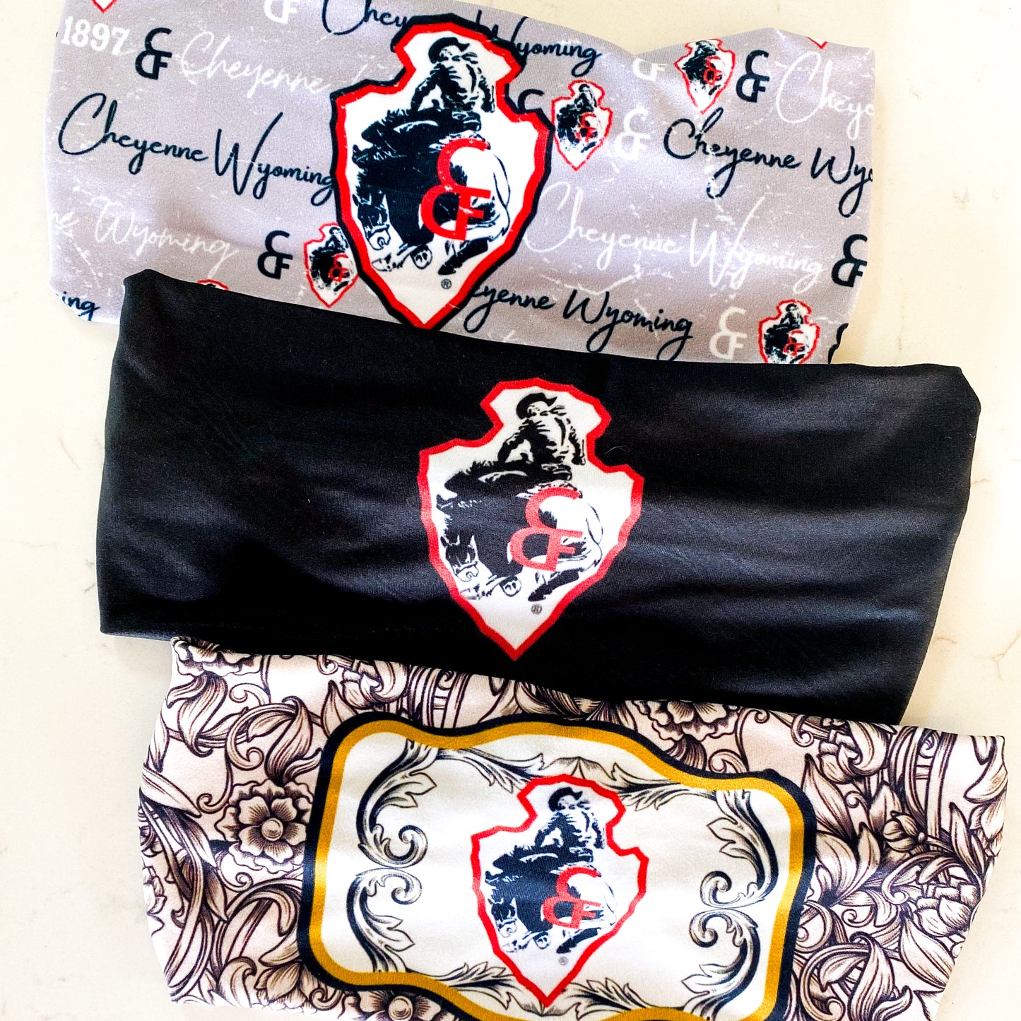 CFD Black logo Headband
