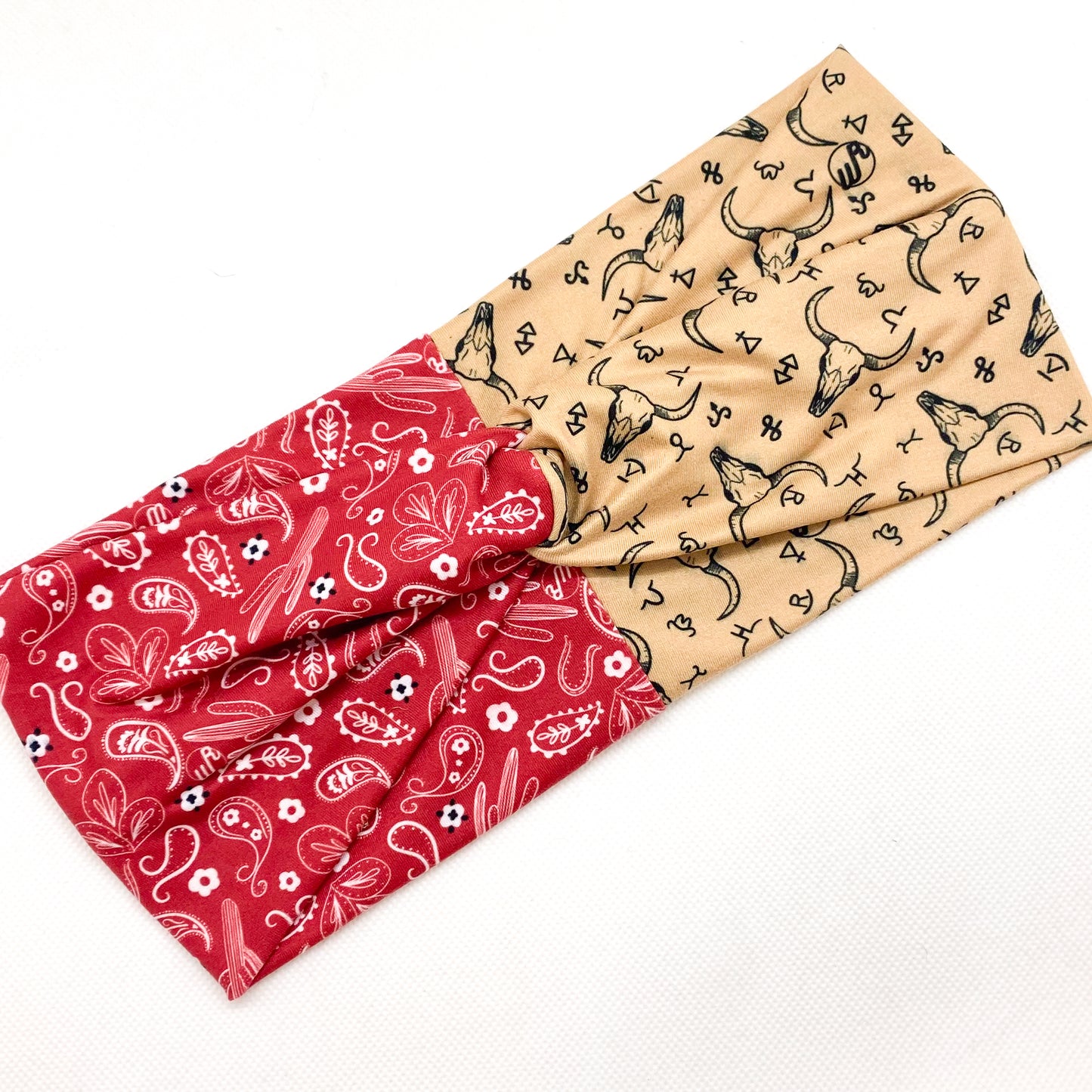 Steer Branding/Red Paisley