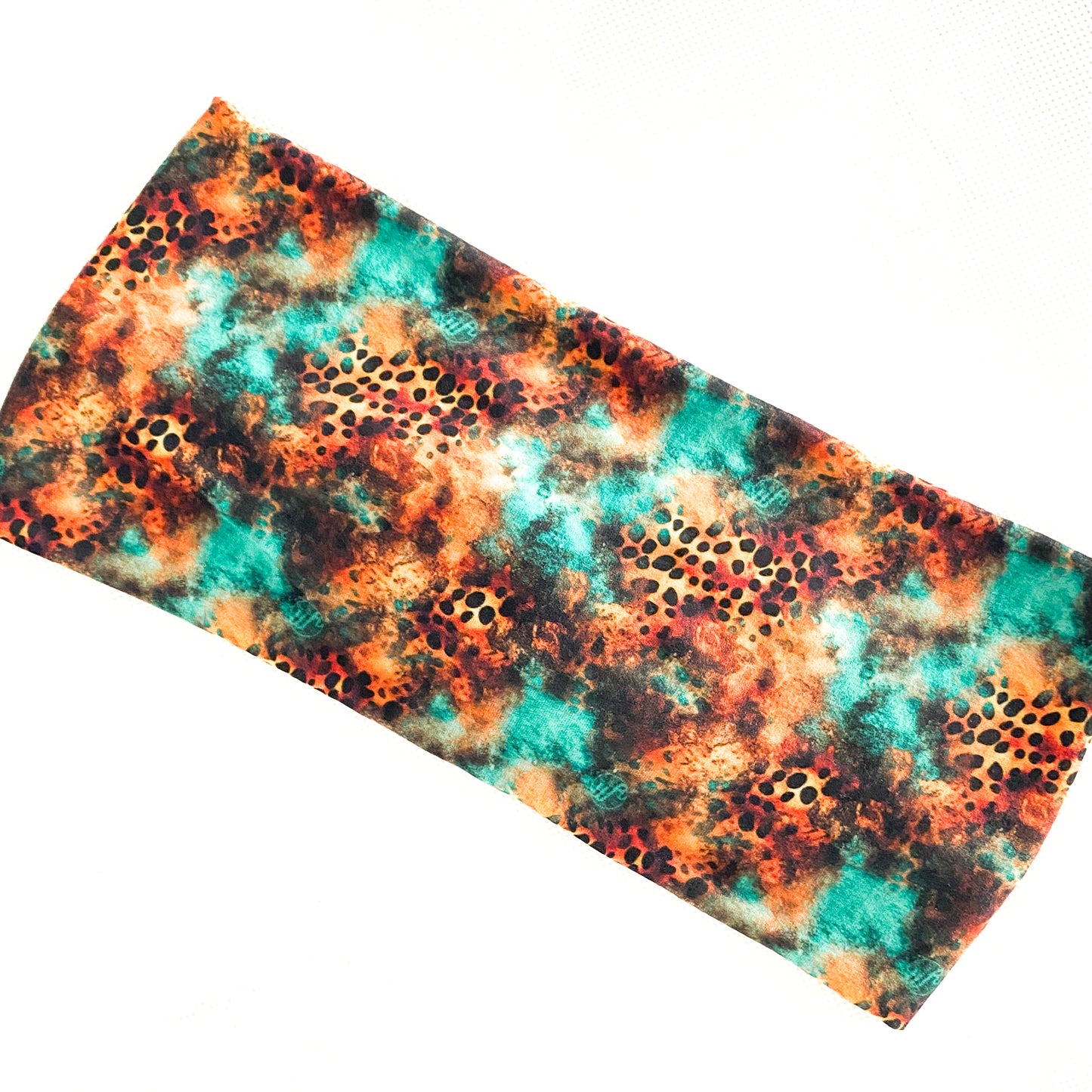 Turquoise Leopard Headband