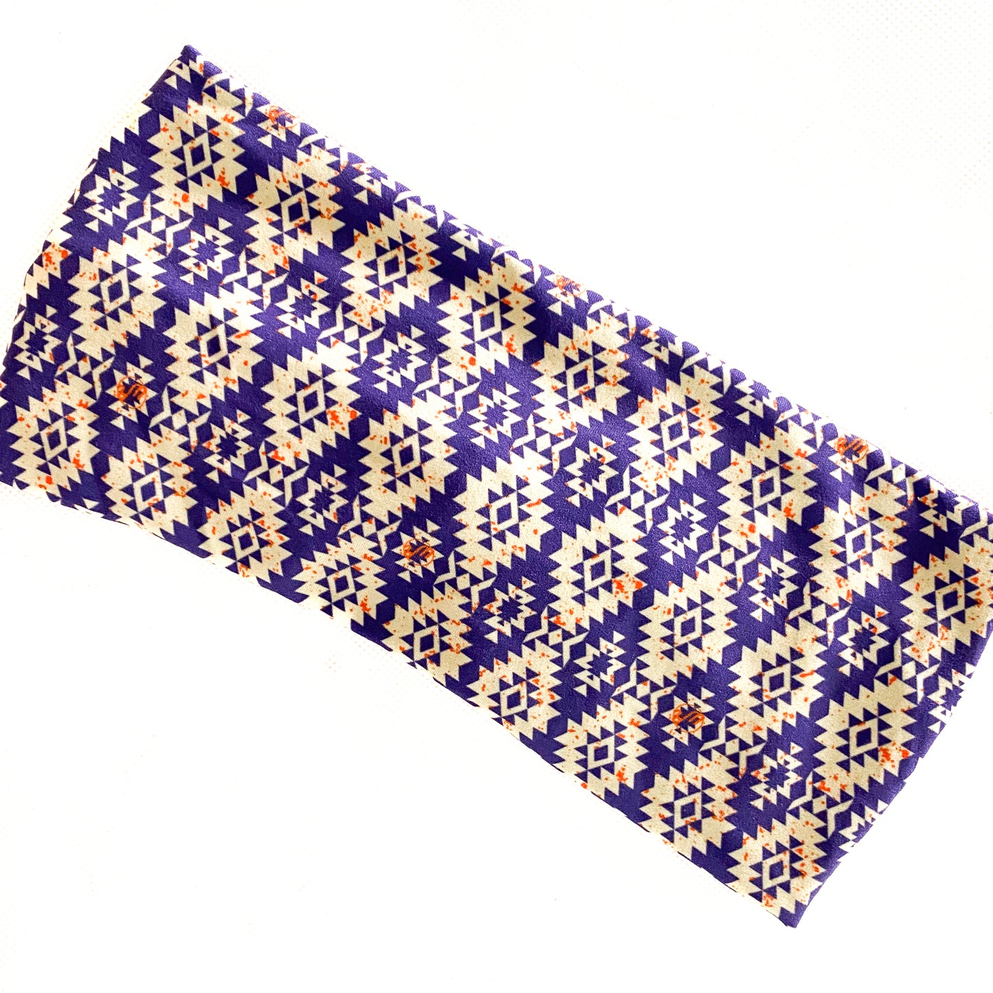 Navy Distressed Aztec Headband