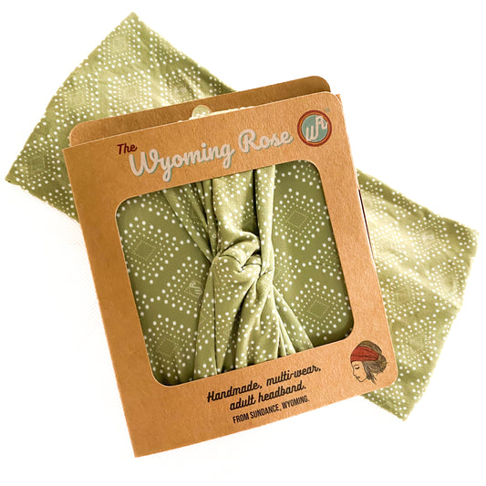Geometric Green Headband