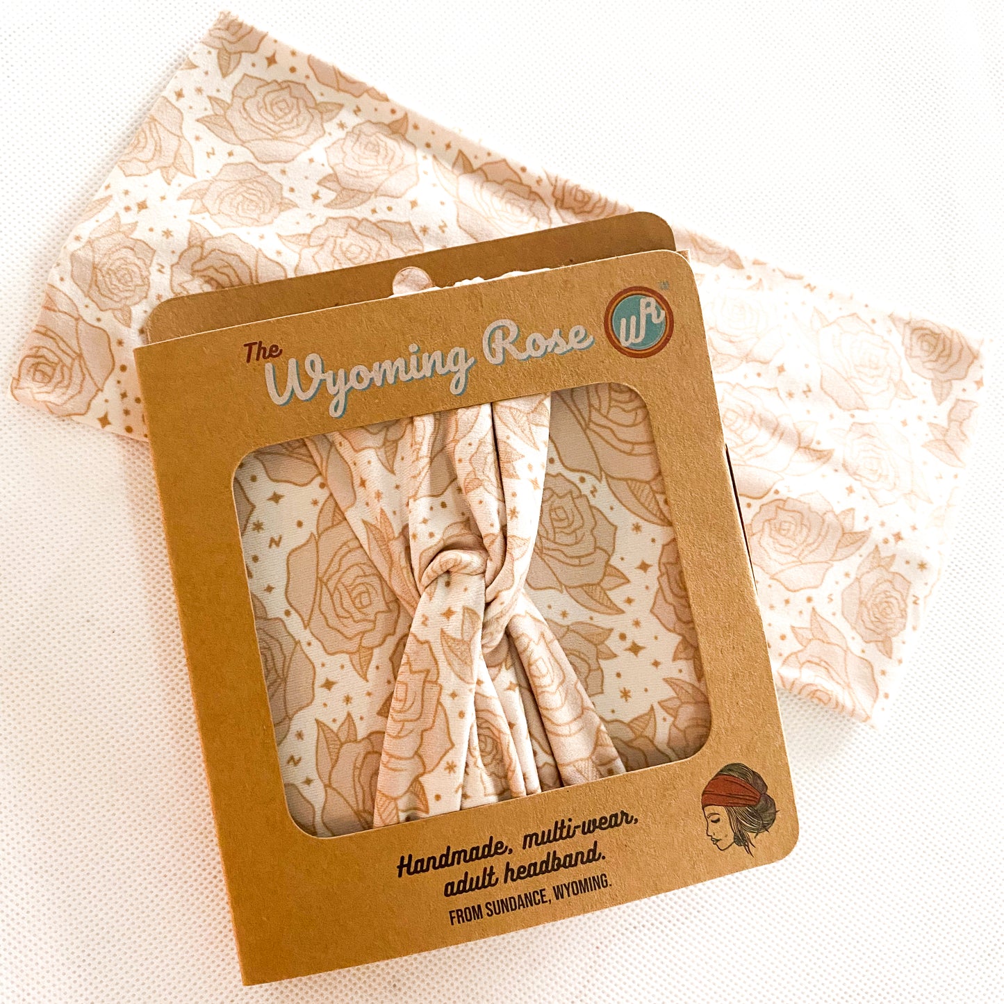 Burlap Roses Headband