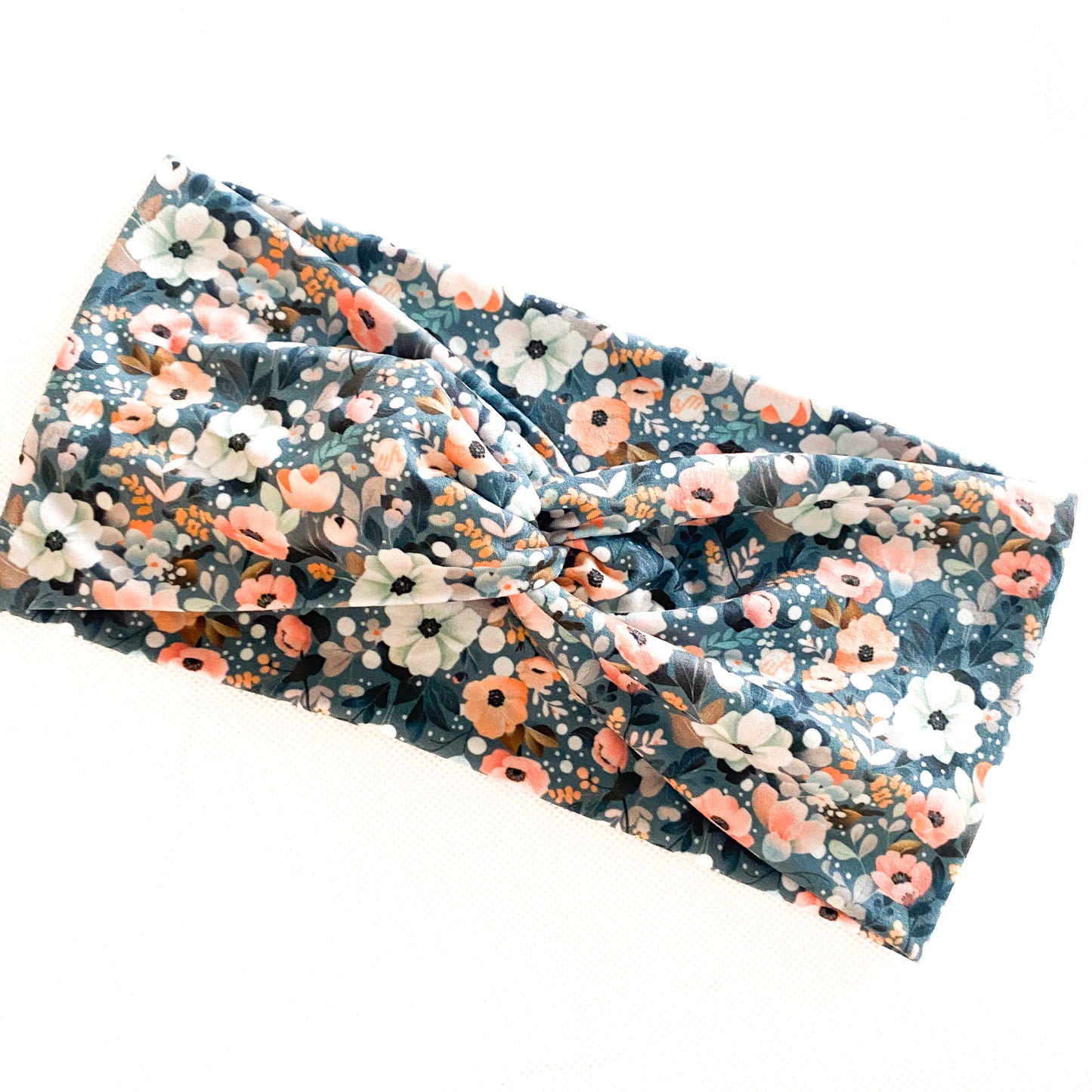 Aqua Floral Headband