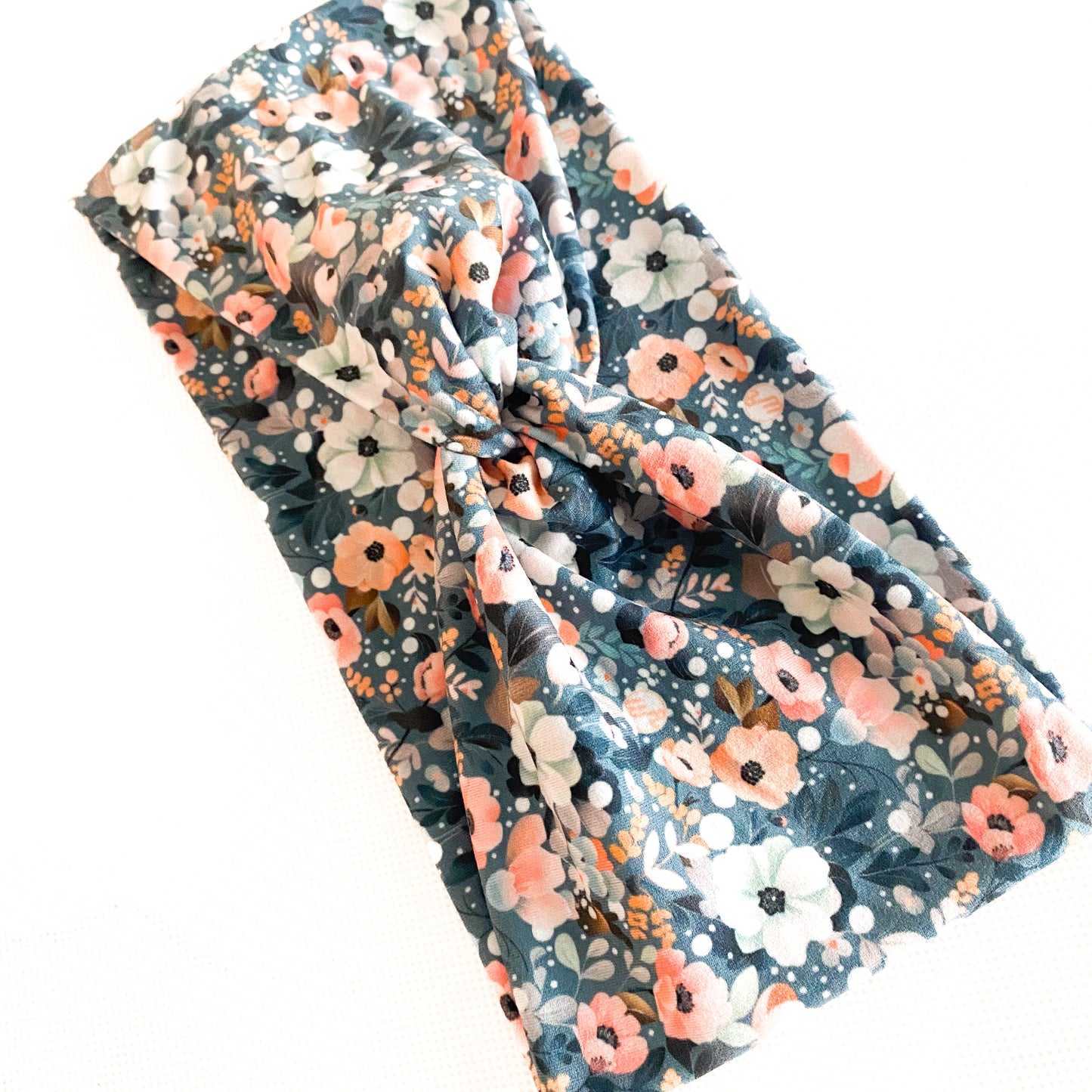 Aqua Floral Headband