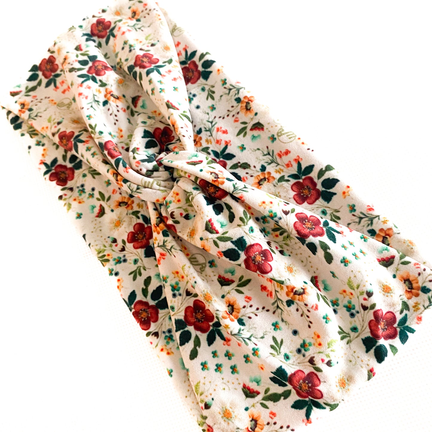 Falling Floral Embroidery Headband