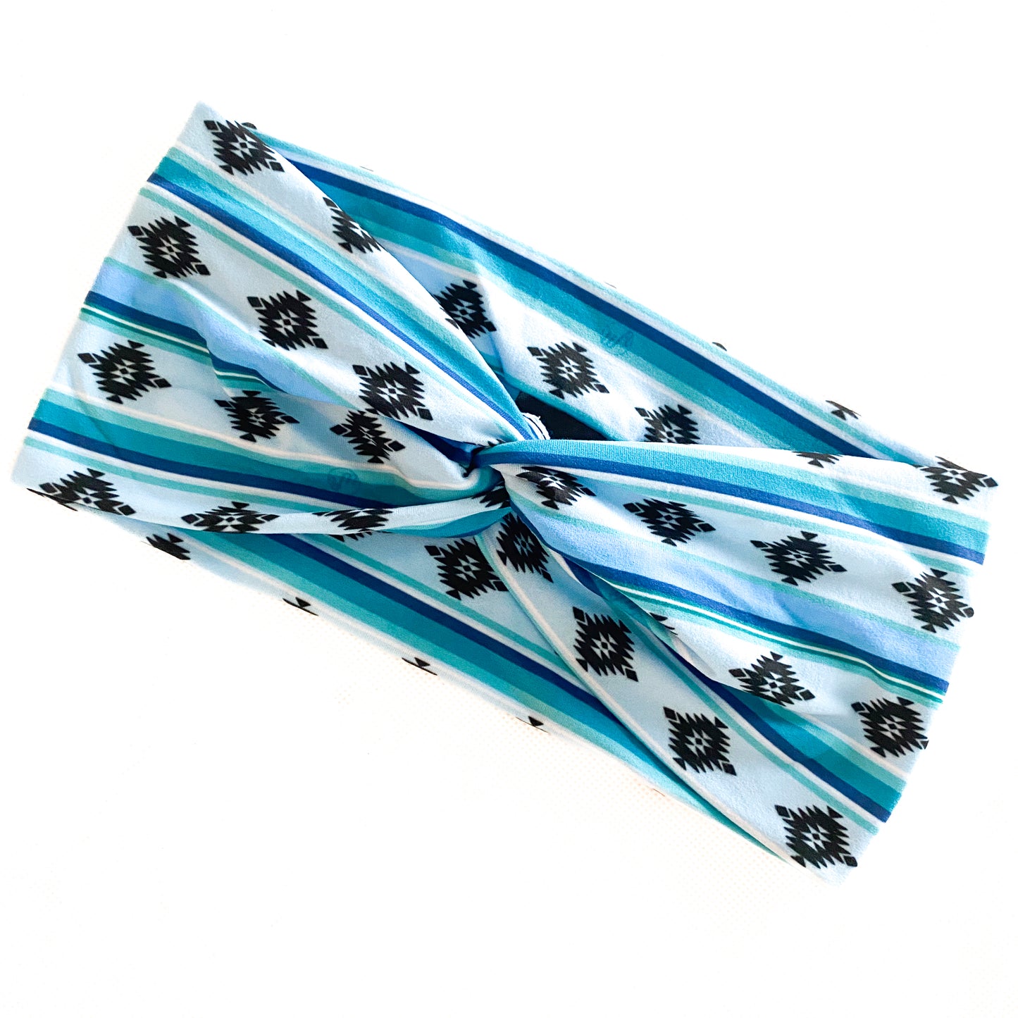 Blue Serape Aztec Headband