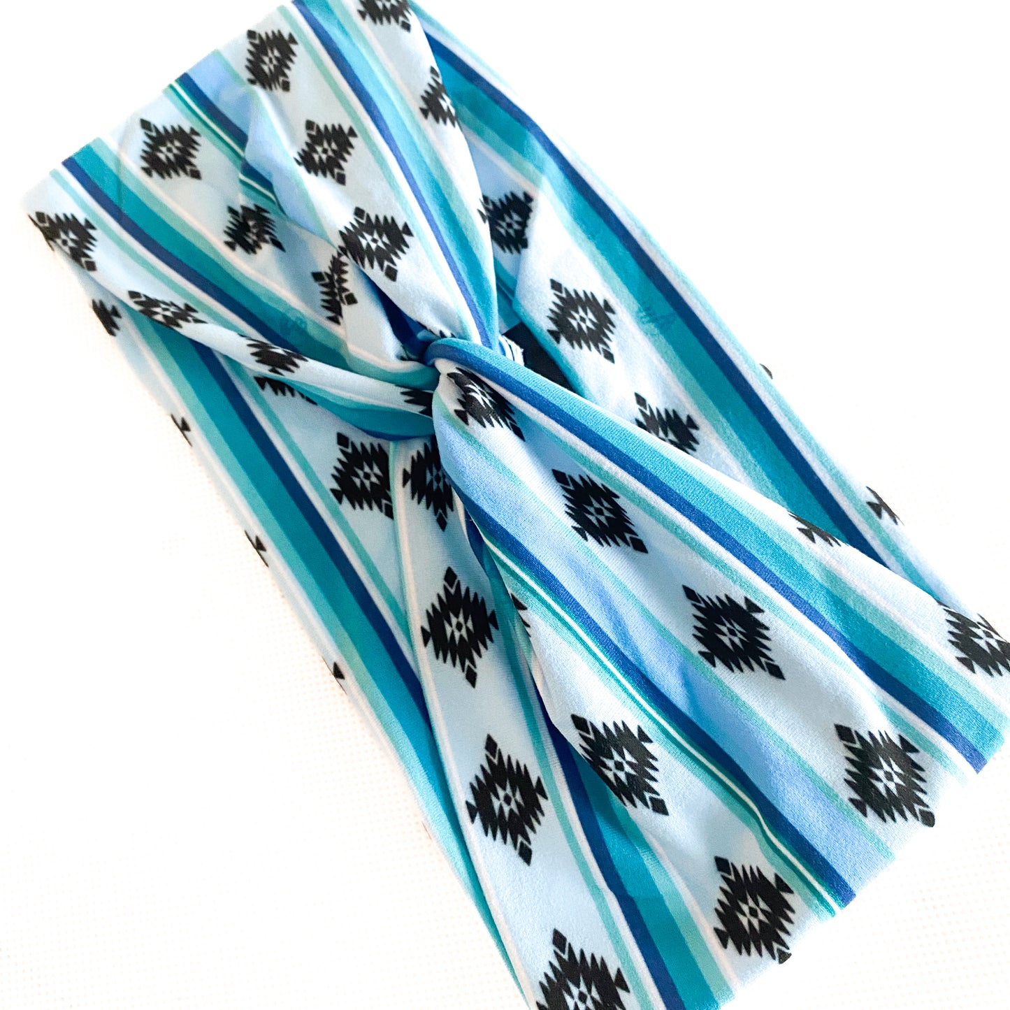 Blue Serape Aztec Headband