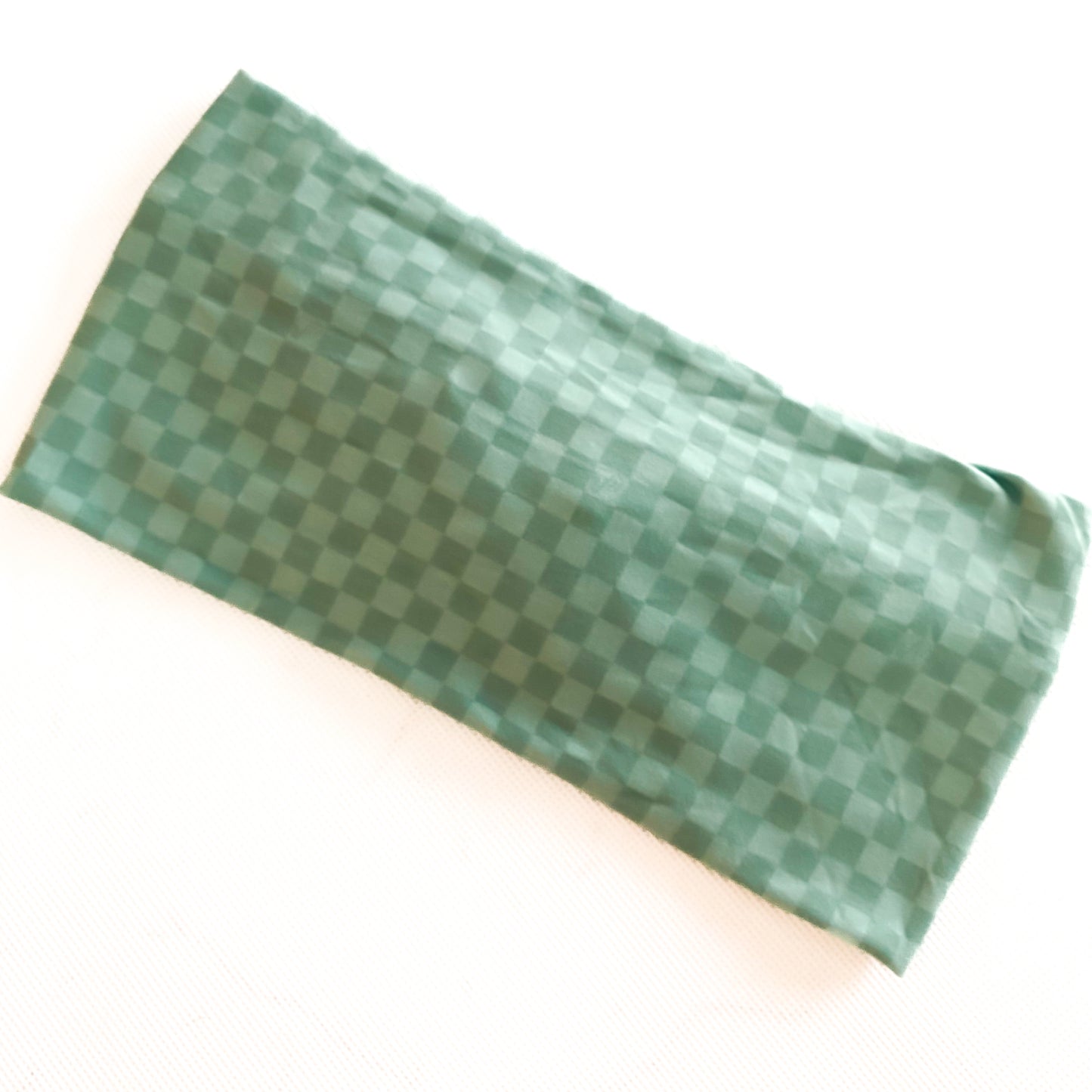 Checkered Olive Headband