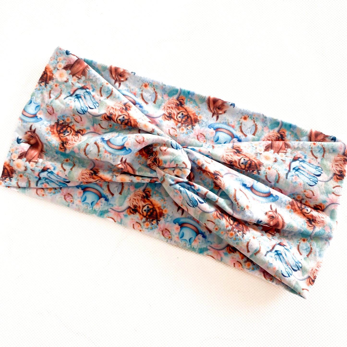 Blue Horse and Scotty Headband