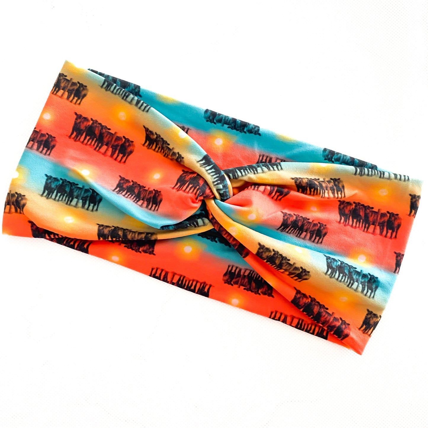 Cattle Sunset Headband