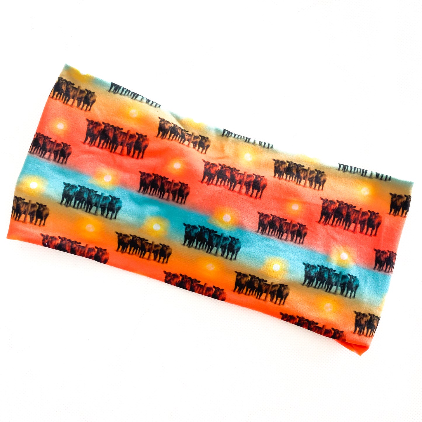 Cattle Sunset Headband