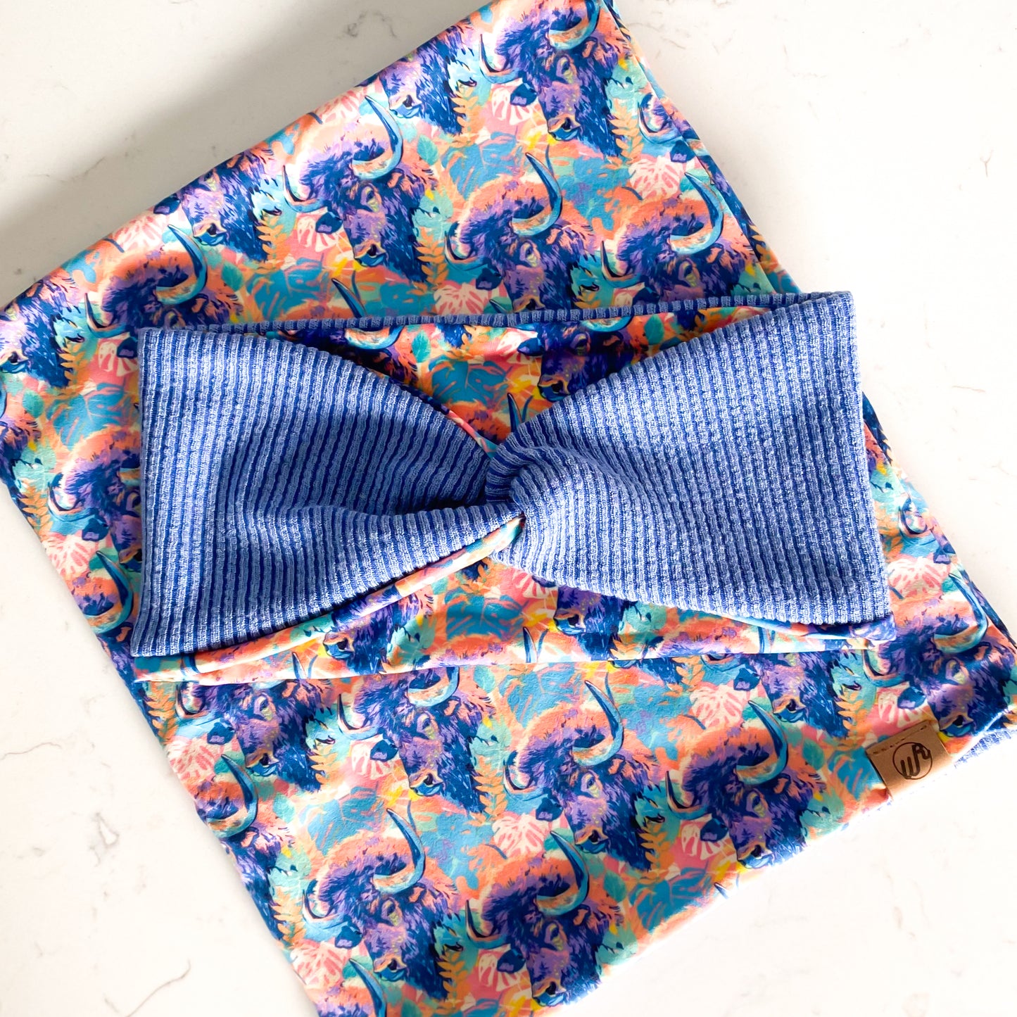 Bison on the Beach and Blue Koozie Set