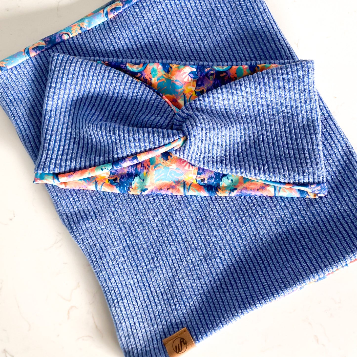 Bison on the Beach and Blue Koozie Set