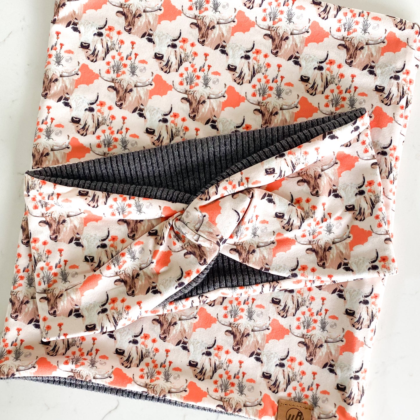 Orange Creamsicle Obsession and Gray Koozie Set