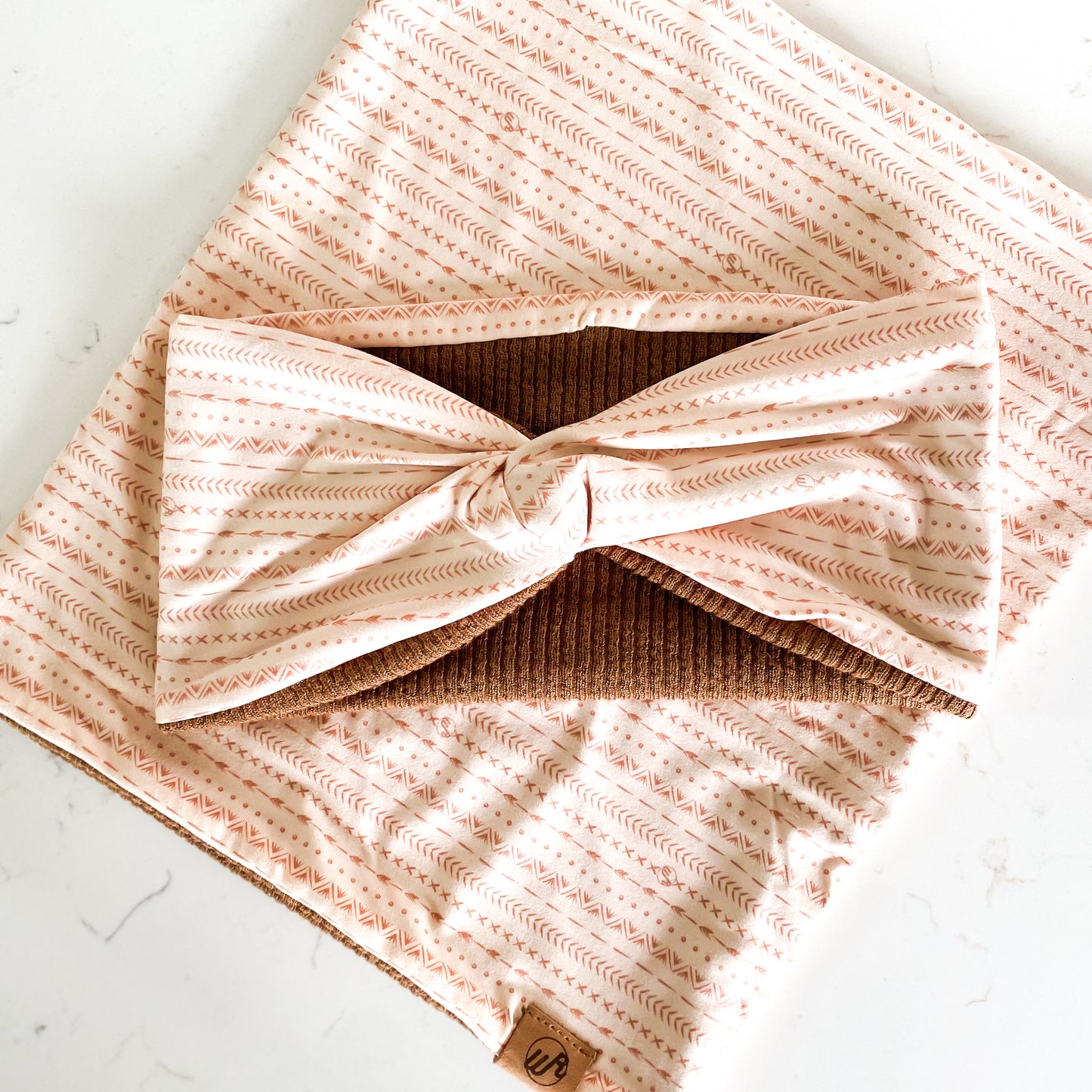 Cream Boho Trifle and Chestnut Koozie Set