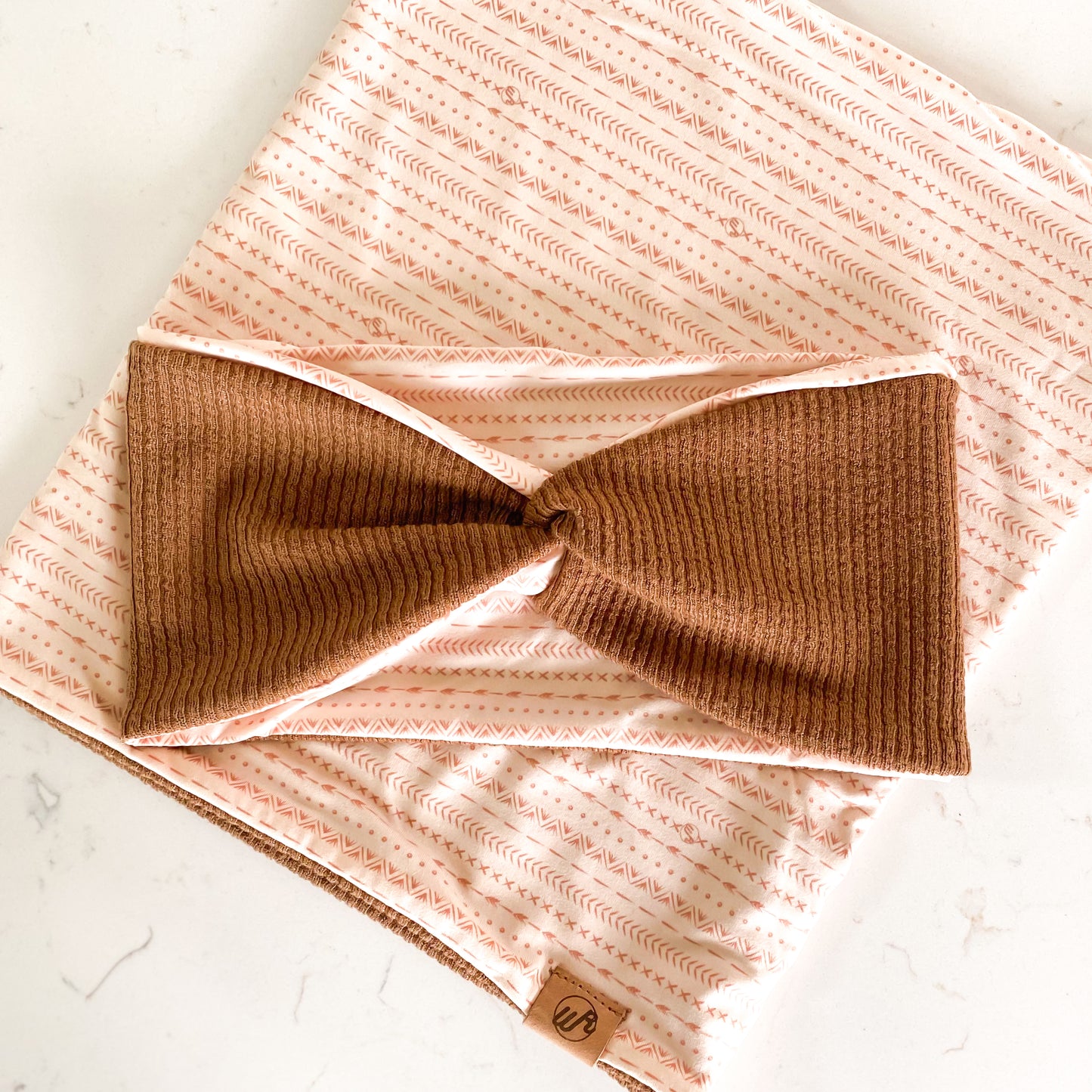 Cream Boho Trifle and Chestnut Koozie Set