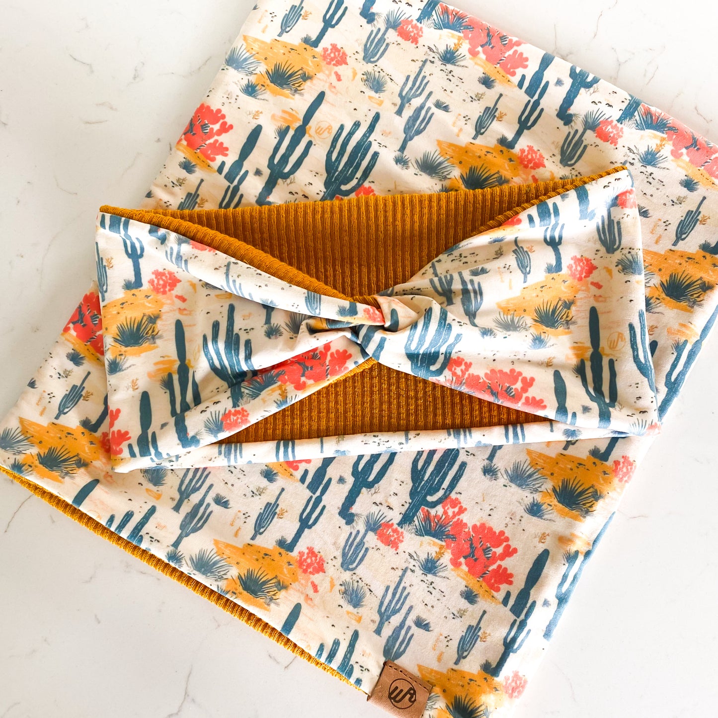 Cactus Ablaze and Mustard Koozie Set