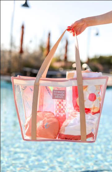 Iridescent Tote‼️ 😎: Pink