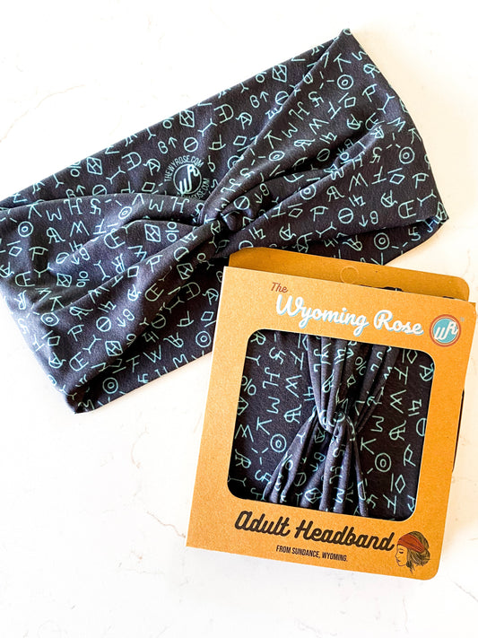Cattle Brands Turquoise Headband