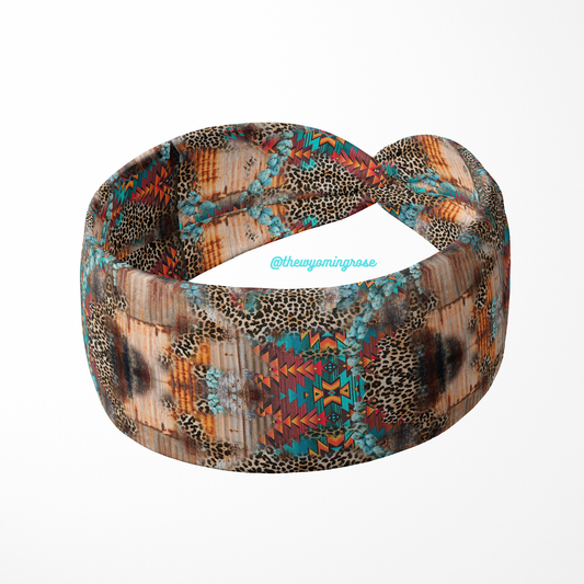 Rusty Western Print Headband