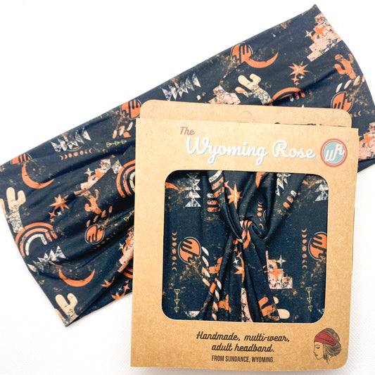 Tucson Nights Cactus Headband
