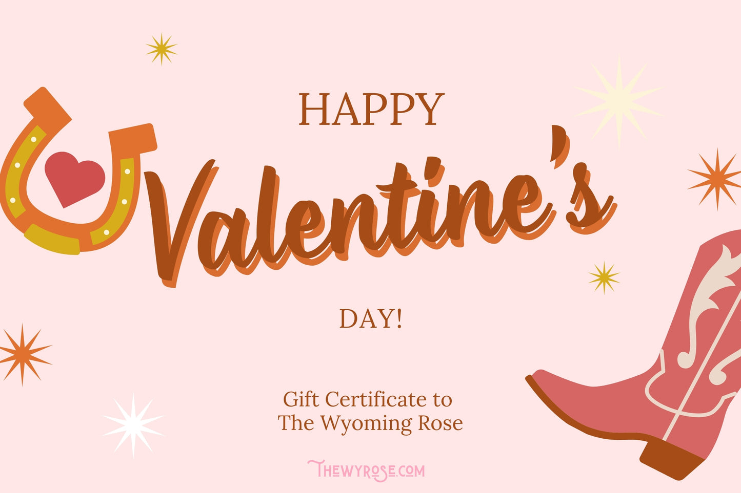 Kick Your Boots Up Valentine's Day Gift Card