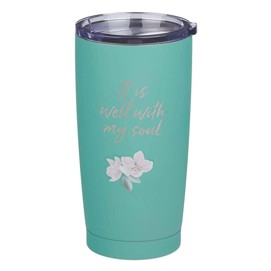 Travel Mug: Teal It Is Well With My Soul