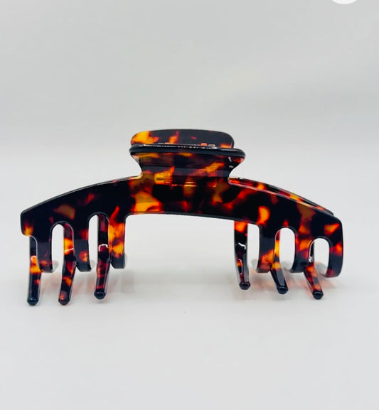 BROWN TORTOISE Baseball Cap Claw Clip