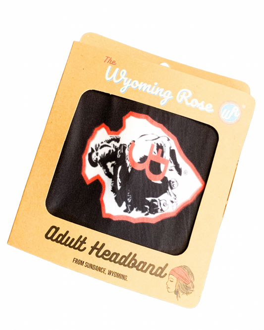 CFD Black logo Headband
