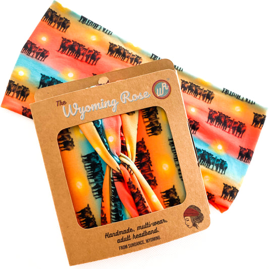 Cattle Sunset Headband