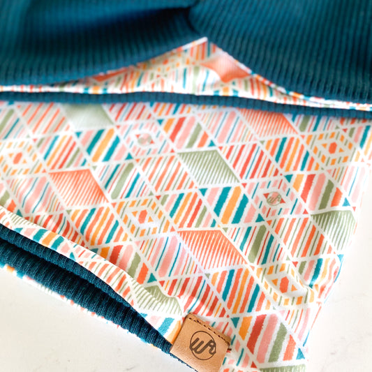 Diamond Sands and Teal Koozie Set