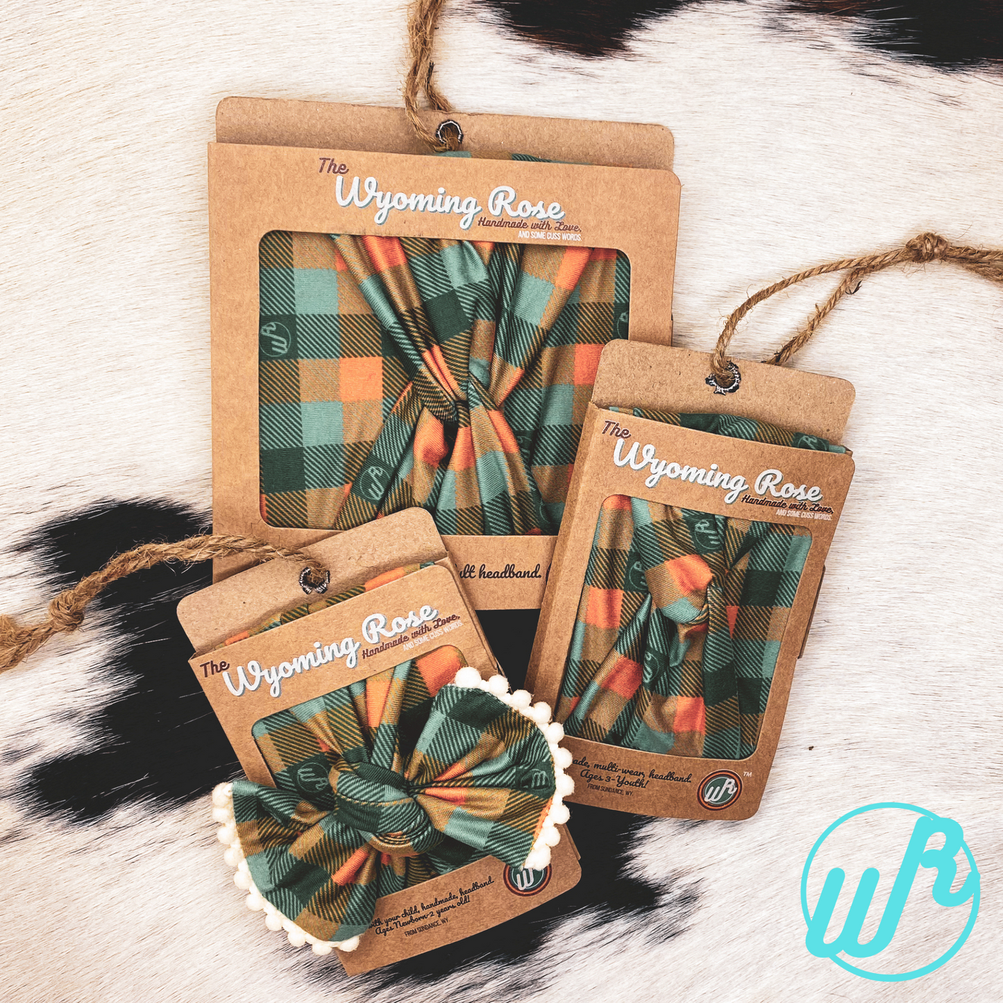 Plaid Teal and Brown