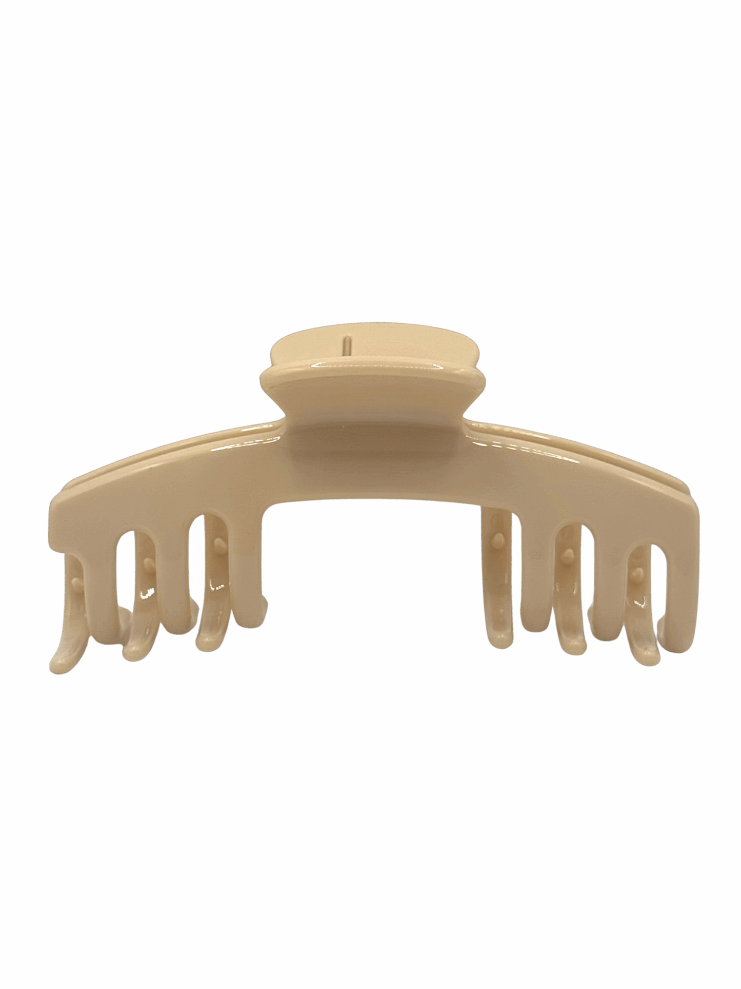 SOLID Tan Baseball Cap Claw Clip