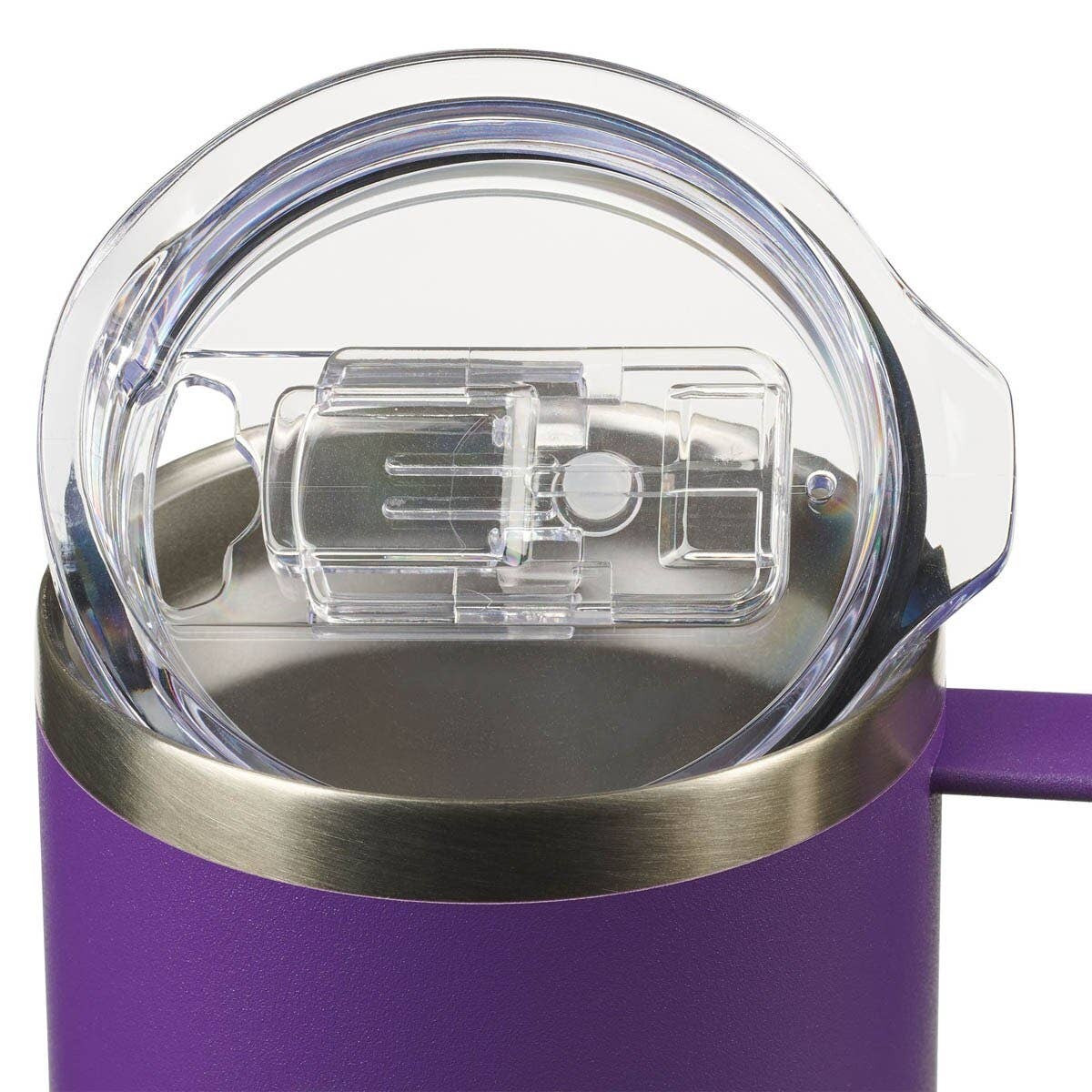 Purple She is Clothed with Strength Prov. 31:25 Travel Mug